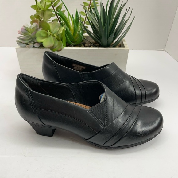 Rockport Black Leather Mules - Picture 1 of 4